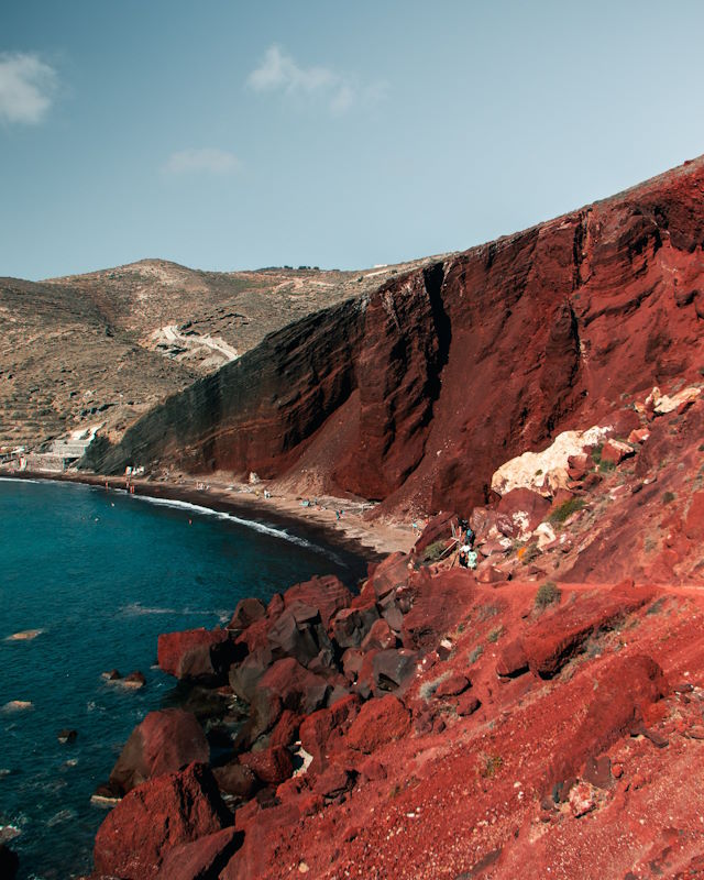 Red Beach Santorini private tour