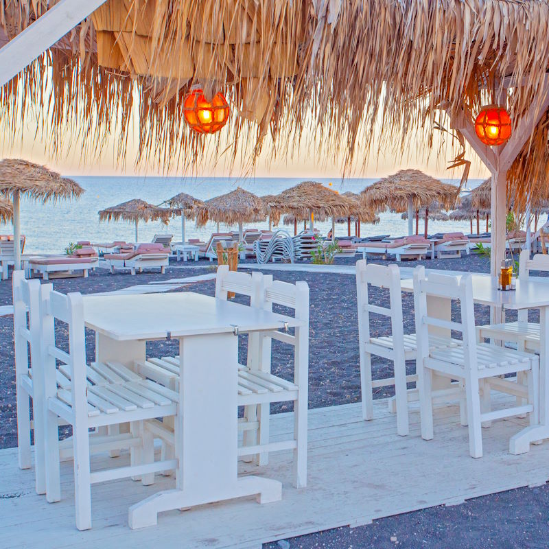 Perivolos Black Beach Santorini